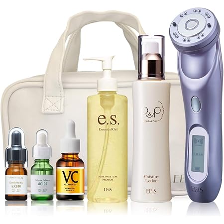 エビス化粧品(EBiS) 美顔器 超音波美顔器 ツインエレナイザープレミアム（PREMIUM） ホームエステプレミアムセット 日本製 RF 高周波 プレゼント リフトアップ たるみ 毛穴 1年保証