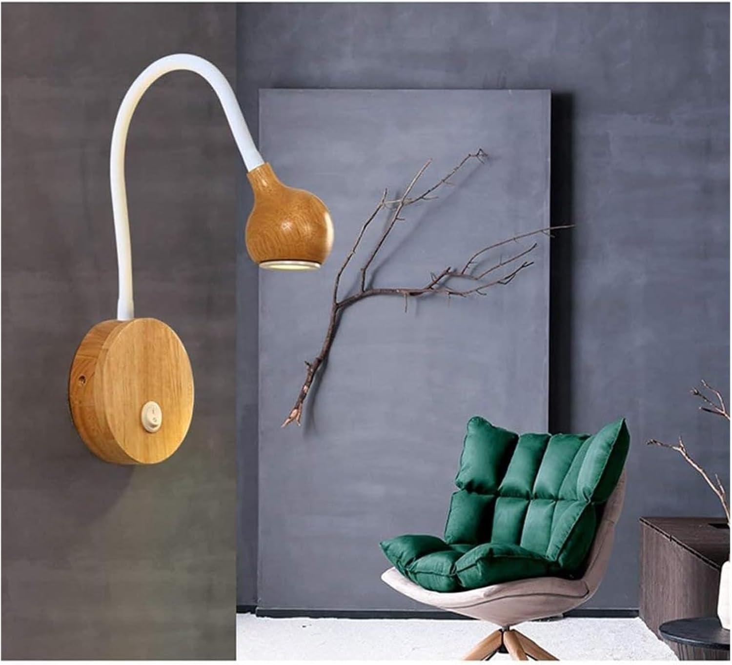 LED Hose Wall Lamps Bedside Light in Material, Reading Lamp Simple Reading Room Lights,Charming Lighting