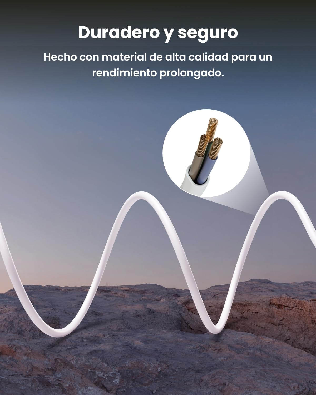 Reolink Cable Conexión con Tuerca, Adaptador Cableado Fijo a Enchufable | SOLO para Elite Floodlight WiFi, Cable Alimentación 6m/20ft con Enchufe, Resistente al Clima, DIY Fácil, RLA-PP1