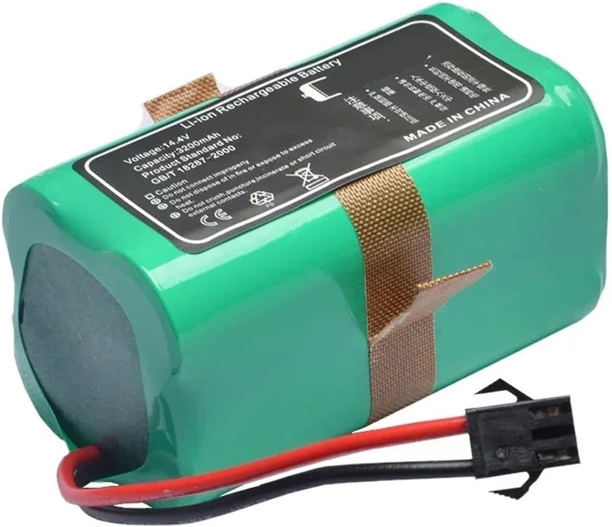 14.4V 3200mAh Robotic Vacuum Battery Pack, Compatible With Conga, 990 950 999 1090 1099 1190 1790 1990 2290 Ultra,Clean The Parts