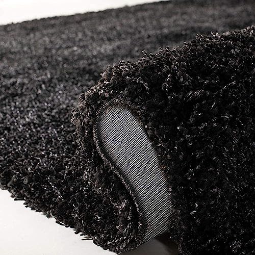 Image of Solid Shaggy Rugs and Carpet for Bedroom Living Room 2x6 Feet M-19