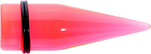 Miniatura 4 de White Acrylic Straight Taper Set Available in Sizes 14 Gauge to 00 Gauge 1.6mm (14 Gauge)