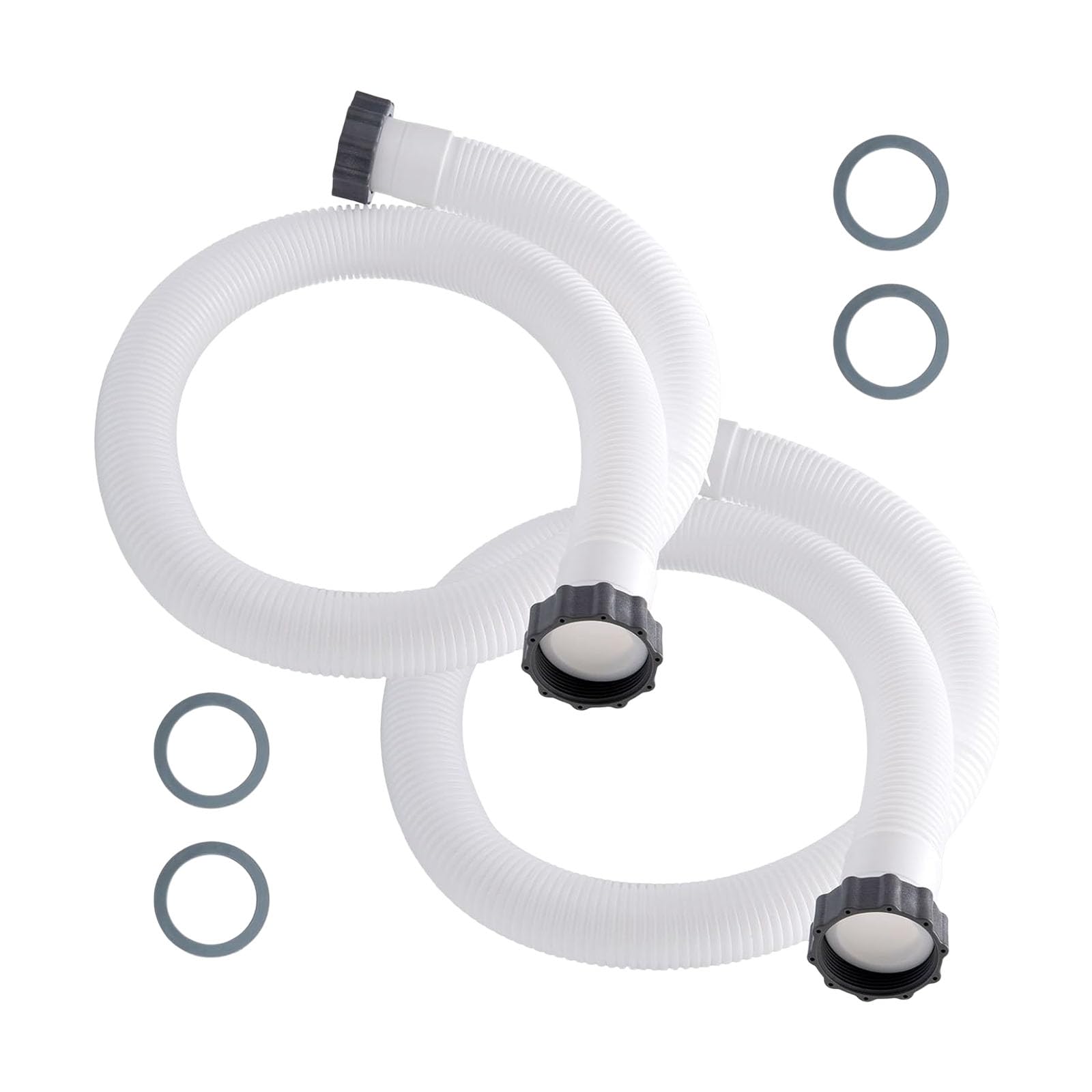 Msioytog Multicolor 2Pcs Heavy Duty Swimming Pool Hose Leak Proof Pool Pumps Hose Swimming Pools Accessories Suitable For Over Ground Fan