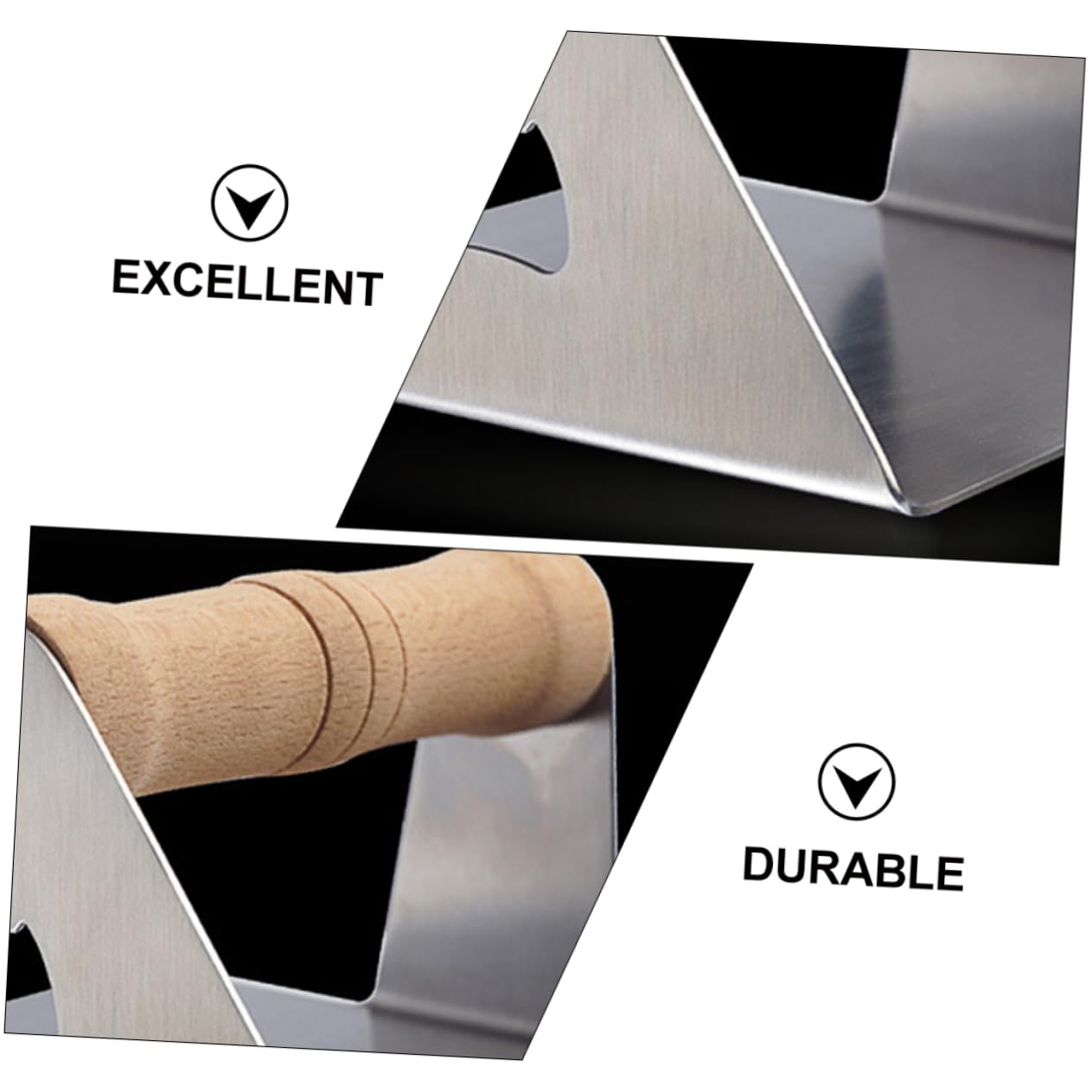 Mikikit 1Pc Stainless Steel Meat Presser Durable Burger Press Tool for Easy Patty Formation Non Stick for Grilling and Cooking