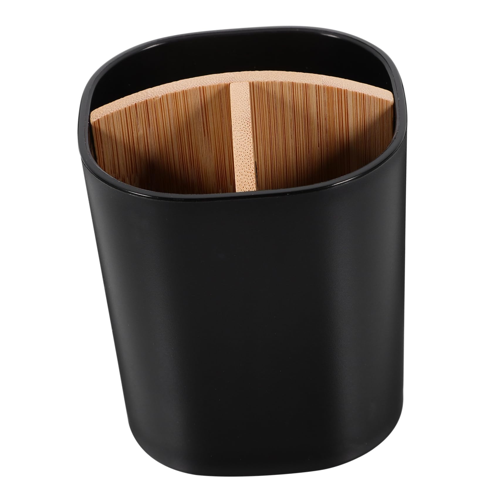 TOPBATHY 5 Piezas Soporte para cepillos de de bambú Soporte para cepillos de para baño portacepillos de esterilizado Soporte Pinceles Caja organizadora Maquillaje