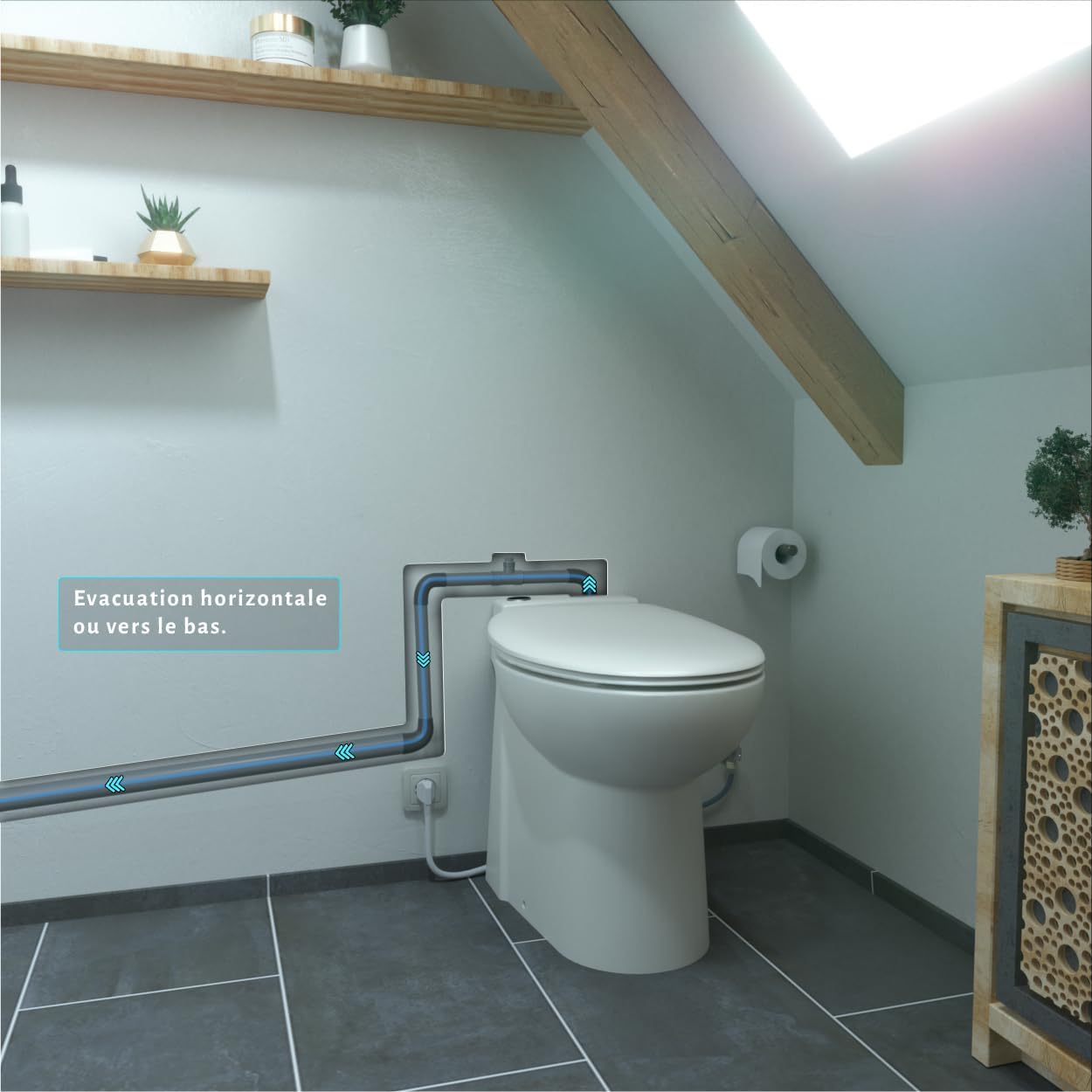 Aquacompact Start WC triturador integrado Fabricacin francesa