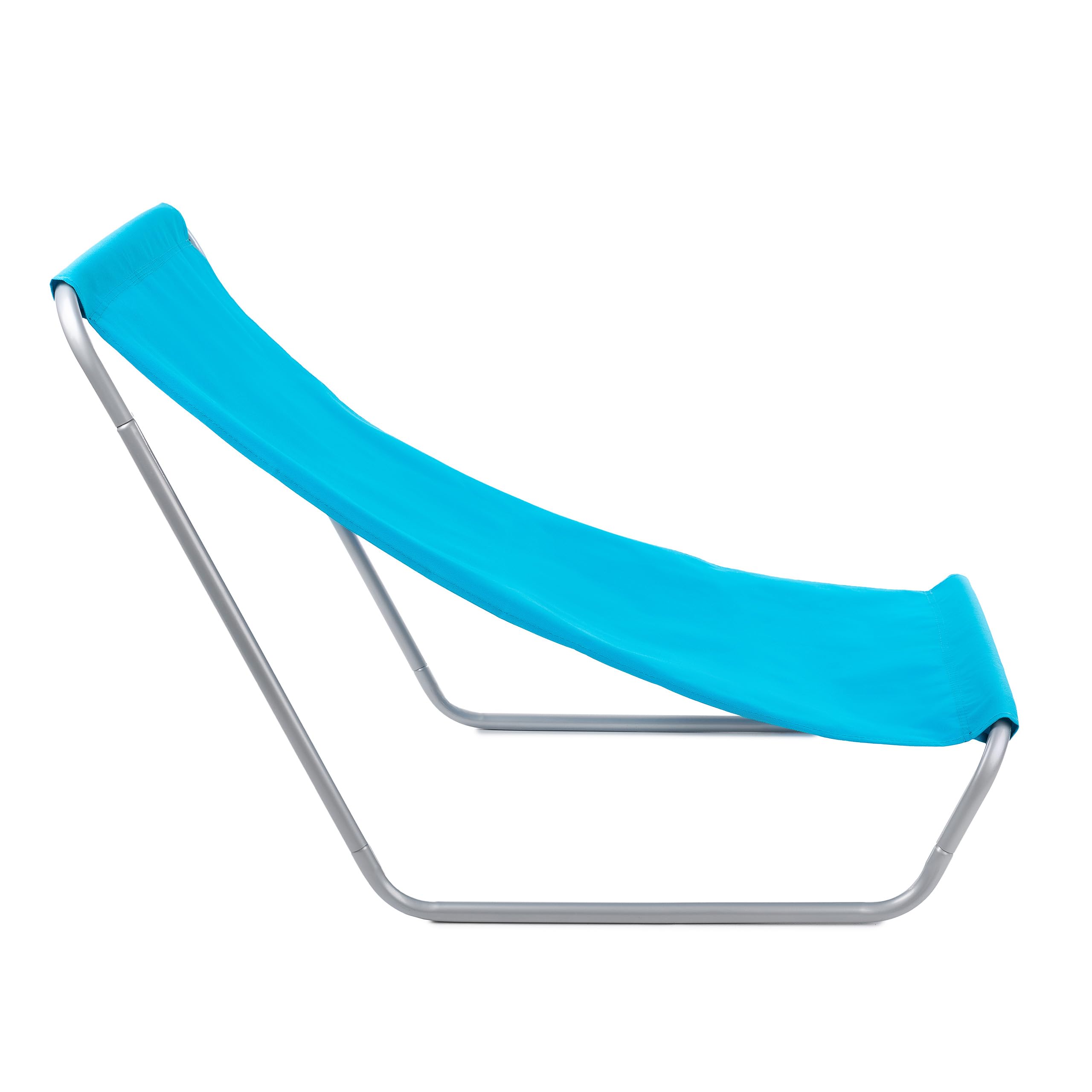 Sedia a Sdraio da Spiaggia Pieghevole – Oxford 600D Impermeabile & Ultraleggera – Per Mare, Giardino, Campeggio – Telaio Acciaio 19 mm con Borsa – Portata 90 kg – Blu