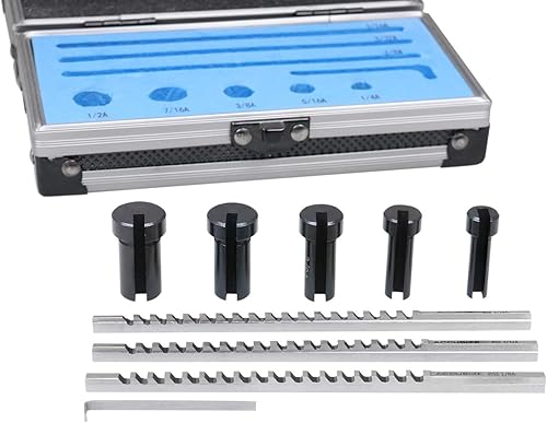 Miniatura 3 de Accusize Industrial Tools No.00 Hss Keyway Broach Precision Sets en caja de madera ajustada, 5100-0001