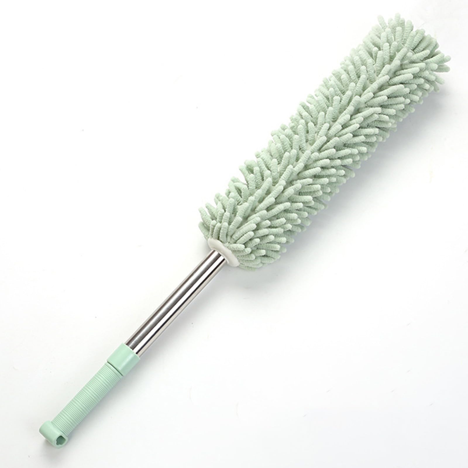 KFGISD, Dusting Duster Retractable Duster Household Sweeping Cleaning Dusting Duster Chenille Electrostatic Duster,Feather Duster(Grün)