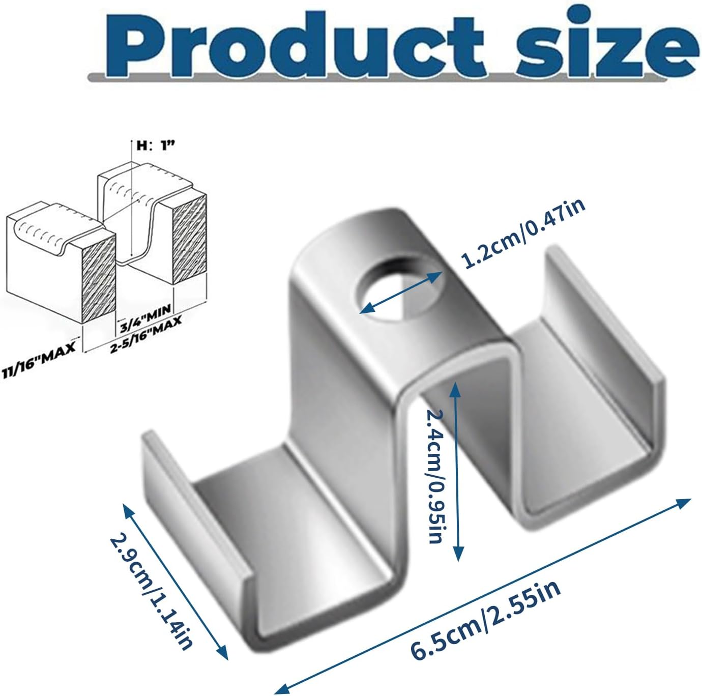 Grating用サドルクリップ - 25点セットバーグレーチング固定用サドルクリップ | 固定用ファスナー 耐風雨クランプ 作業員