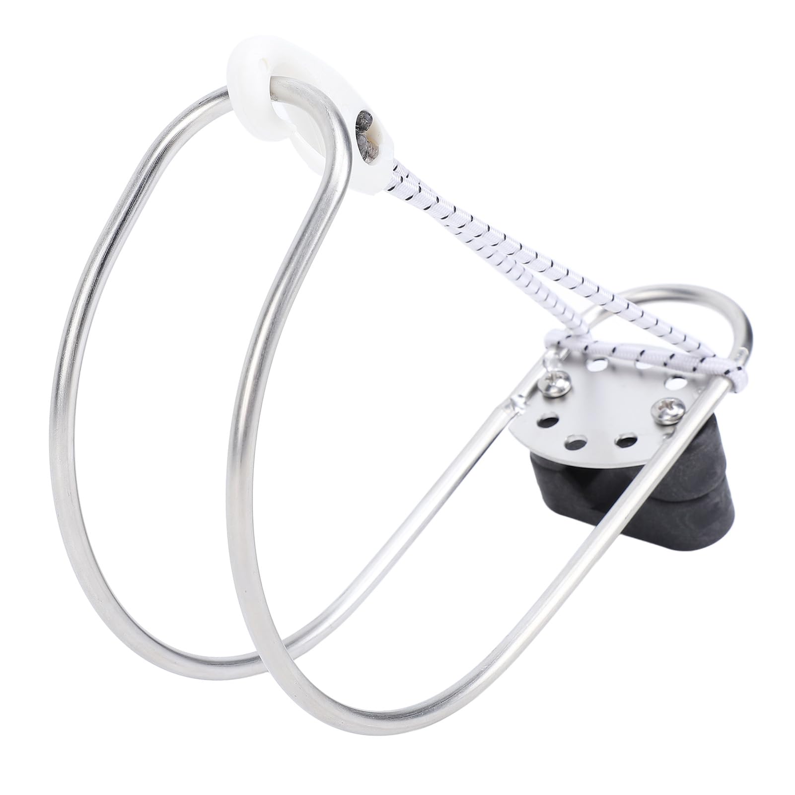 Haofy Marine-Rettungsring-Halterung in Hufeisenform aus Edelstahl für Boote und Yachten mit Kunststoffhalterung, Passend für 22–25 Mm Schienen, Hochglanzpolierte Oberfläche