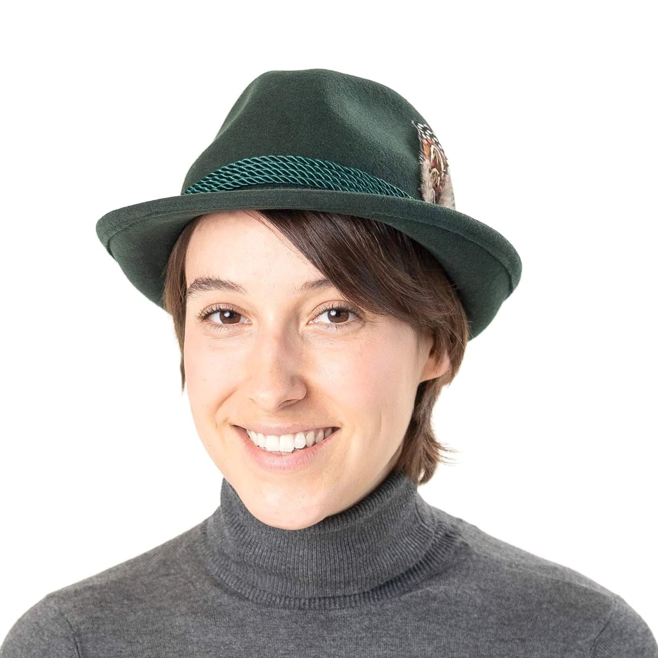 Lipodo Chapeau Tyrolien Femme/Homme - Randonneur Oktoberfest de Protection Automne Ete Printemps Hiver Printemps-ete