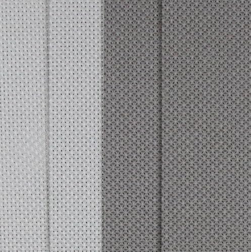 Image of KCS 4 pc of 12 inch x 18 inch(30cmx45cm) 14CT Counted Cotton Aida Cloth Cross Stitch Fabric (Medium Grey+Dark Grey)