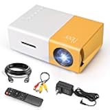 Mini Projector, Meer Portable Pico Full Color LED LCD Video Projector for Children Present, Video TV Movie, Party Game, Outdoor Entertainment with HDMI USB AV Interfaces and Remote Control