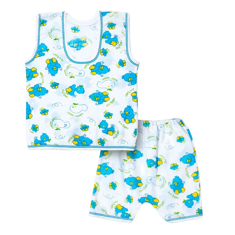 Image of TS LAVI TAVI New Born Baby Clothes Set 0-3 Months - Soft, Breathable, and Multicolor Newborn Clothing Pack of 4