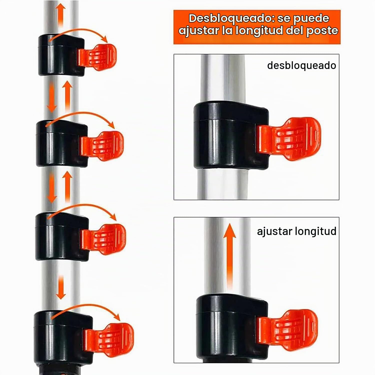 Plumero Telescopico Extensible，Spolverino per Polvere Allungabile 3.65m,Cepillo para Telarañas Extensible para Limpieza, Limpiadores Profesionales de Techos y Esquinas