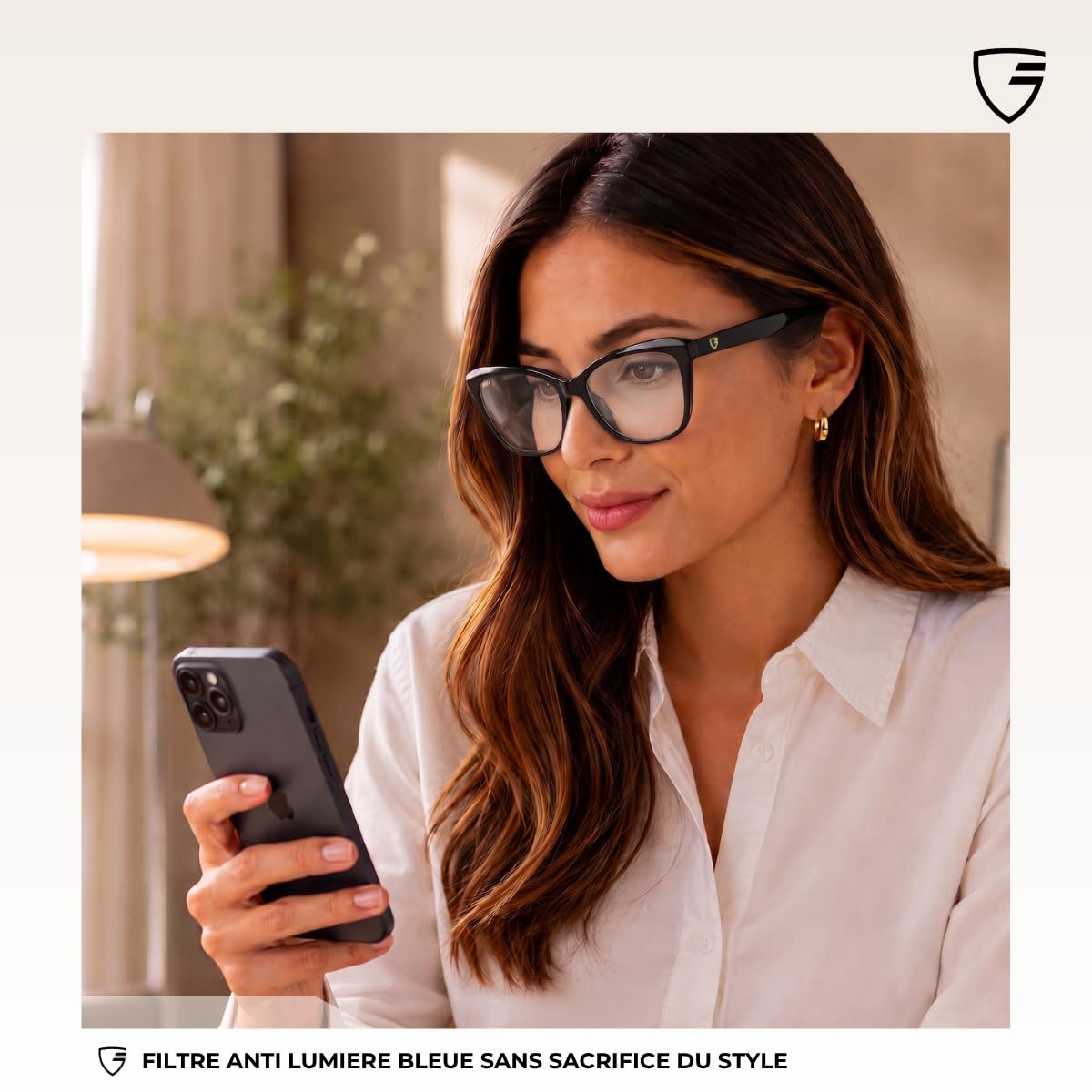 Louvre – Lunette Anti Lumiere Bleue Femme | Lunettes Œil de Chat Rétro pour Ecran Ordinateur Femme