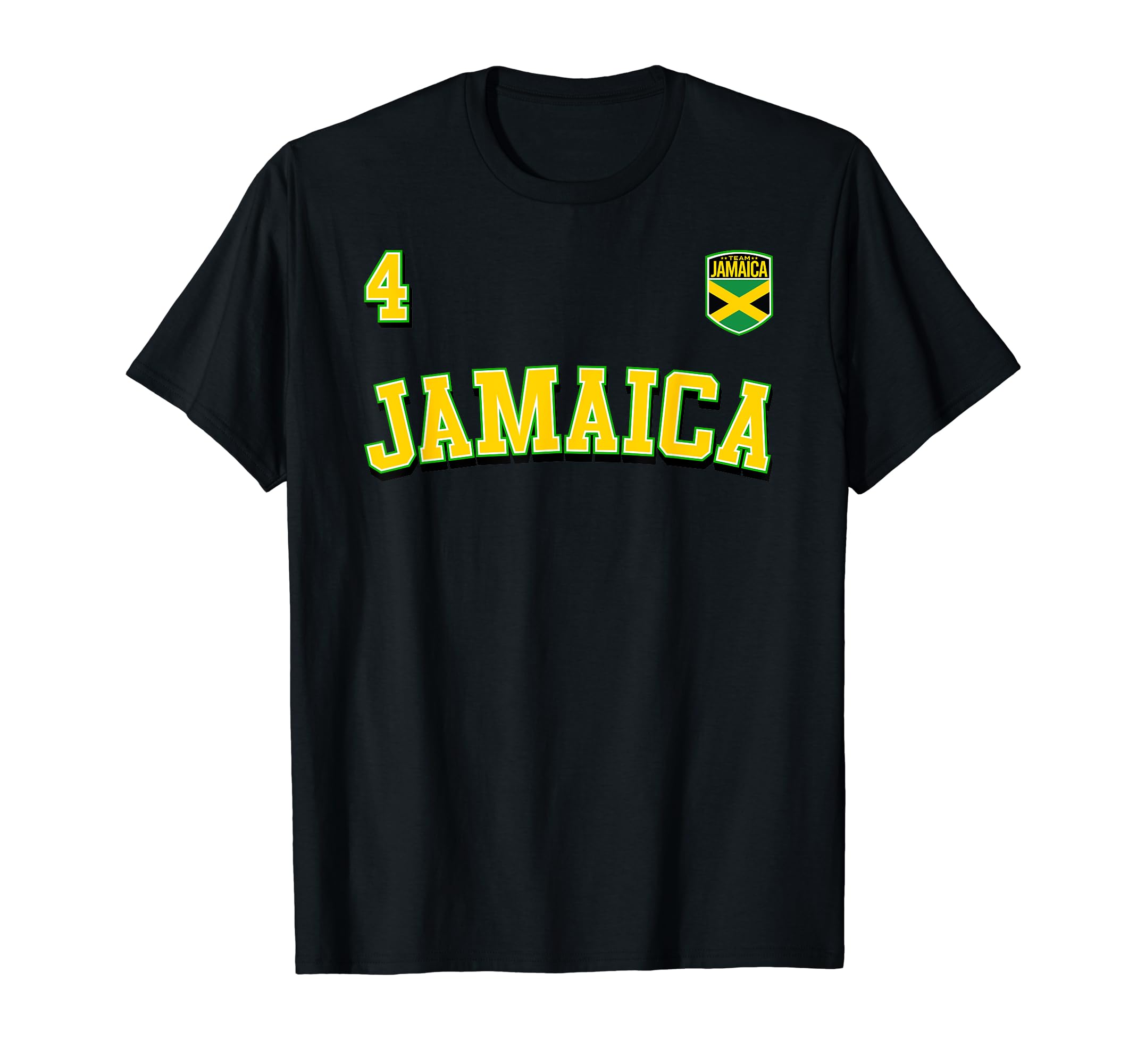 TEAM JAMAICA Jersey 4 Jamaican Flag Sports Clothing Matching T-Shirt