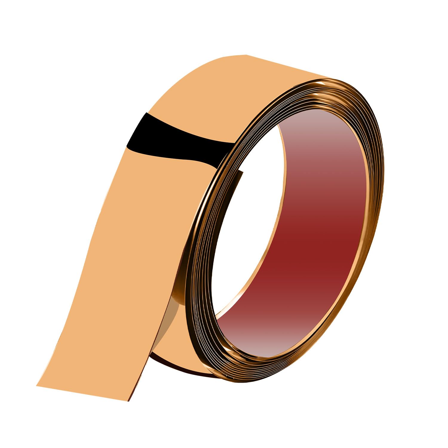 5 Meter Mirror/Tile Gap Line Tape – Stainless Steel Self-Adhesive Sticker for Wall, Cabinet, Kitchen & Floor | Waterproof Decorative Peel & Stick Mirror Finish Tape (Rose Gold, 50MM)-image-25
