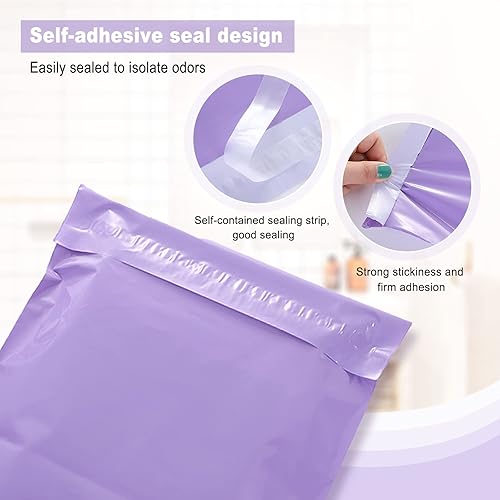 Miniatura 10 de Eliminación de pañales para adultos, paquete de 100 bolsas de plástico para eliminación de pañales de adultos, tiras autoadhesivas para sellar