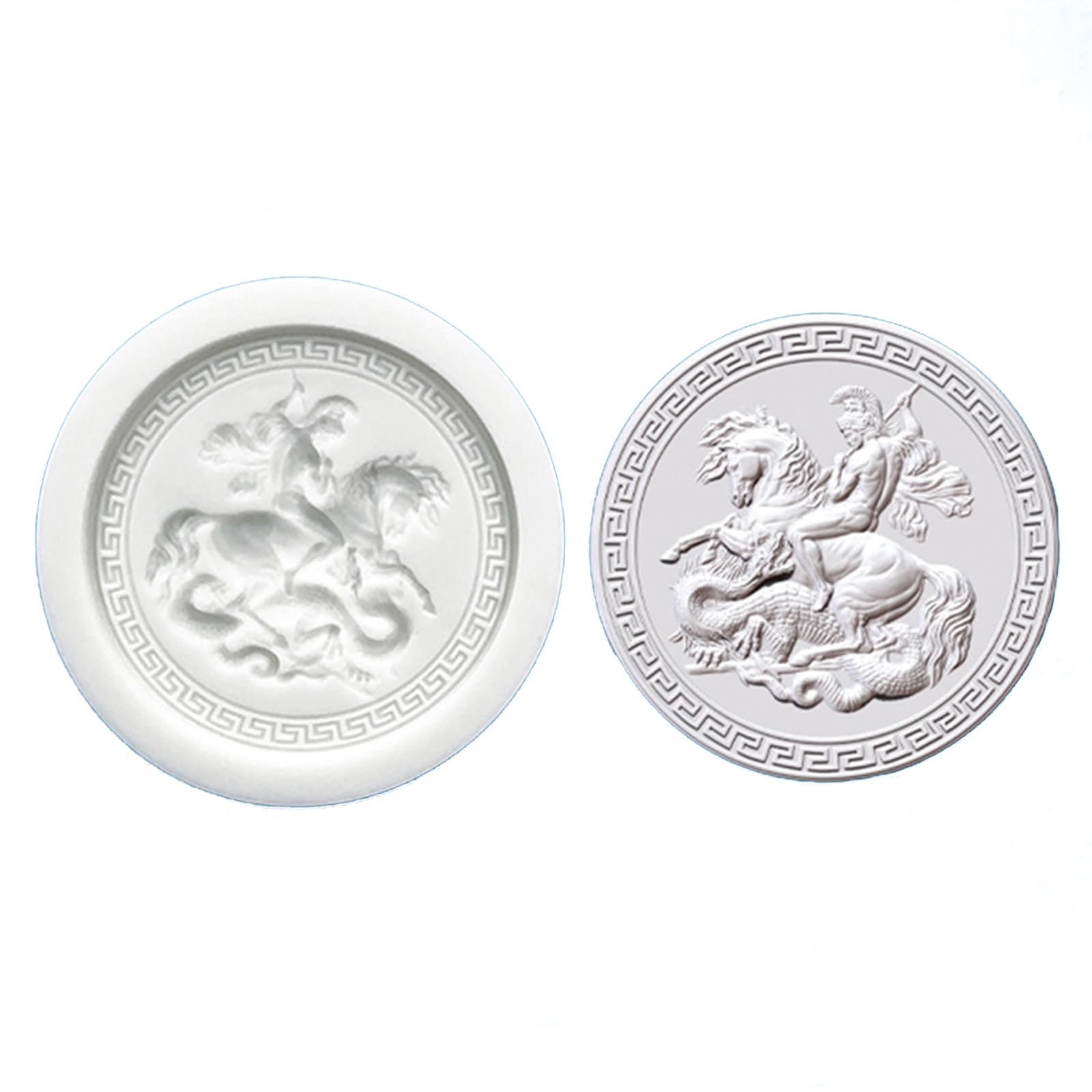 COOLHOOD Angel Embossed Baking Molds Silicone for Easy Releases Chocolate Fondant Craft Projects Angel Relief Pendants Silicone Molds