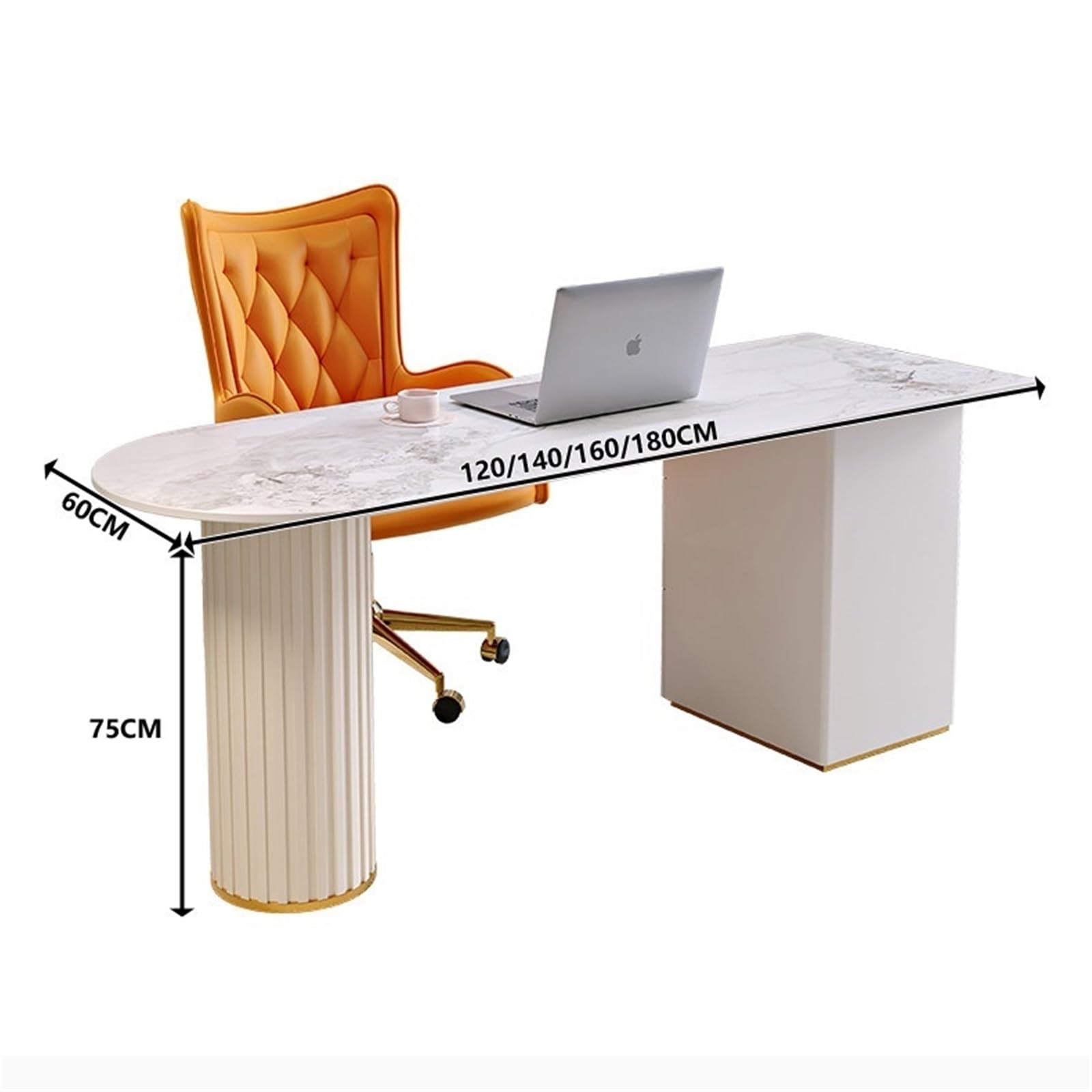 Soggiorno Scrivania for computer con tavolo da ricevimento for armadietto