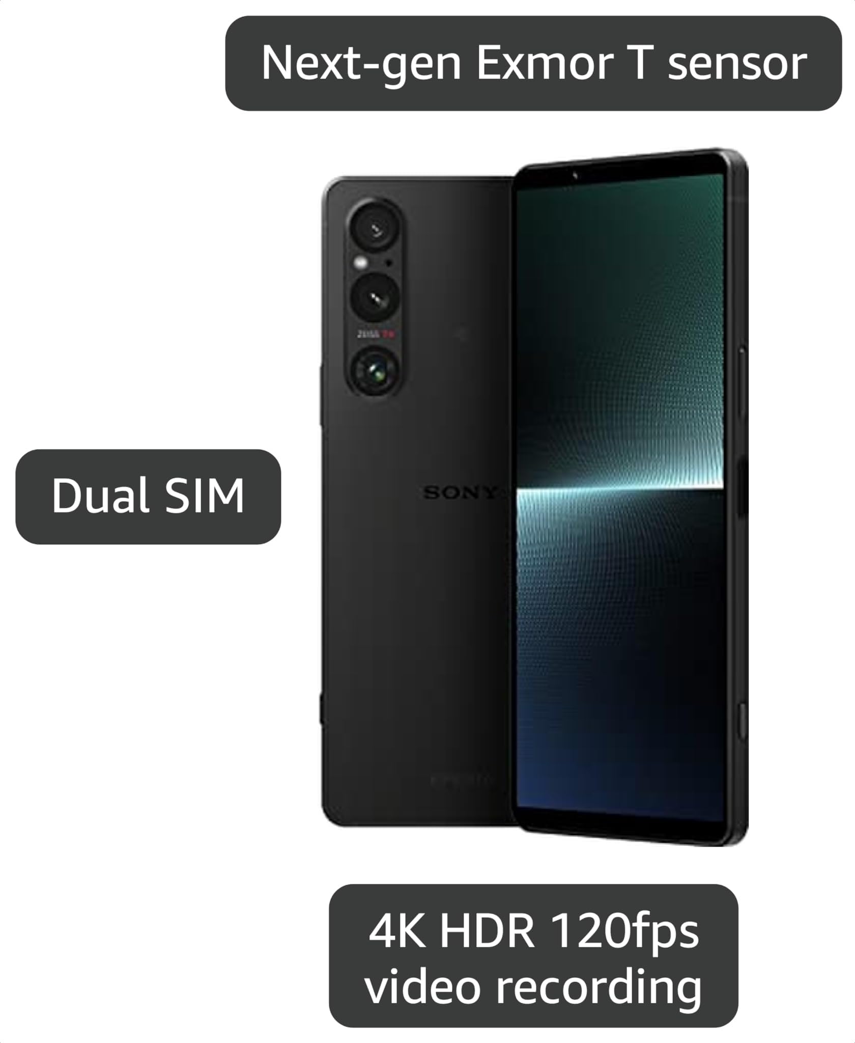 Amazon.com: Sony Xperia 1 V 256GB 5G Factory Unlocked Smartphone