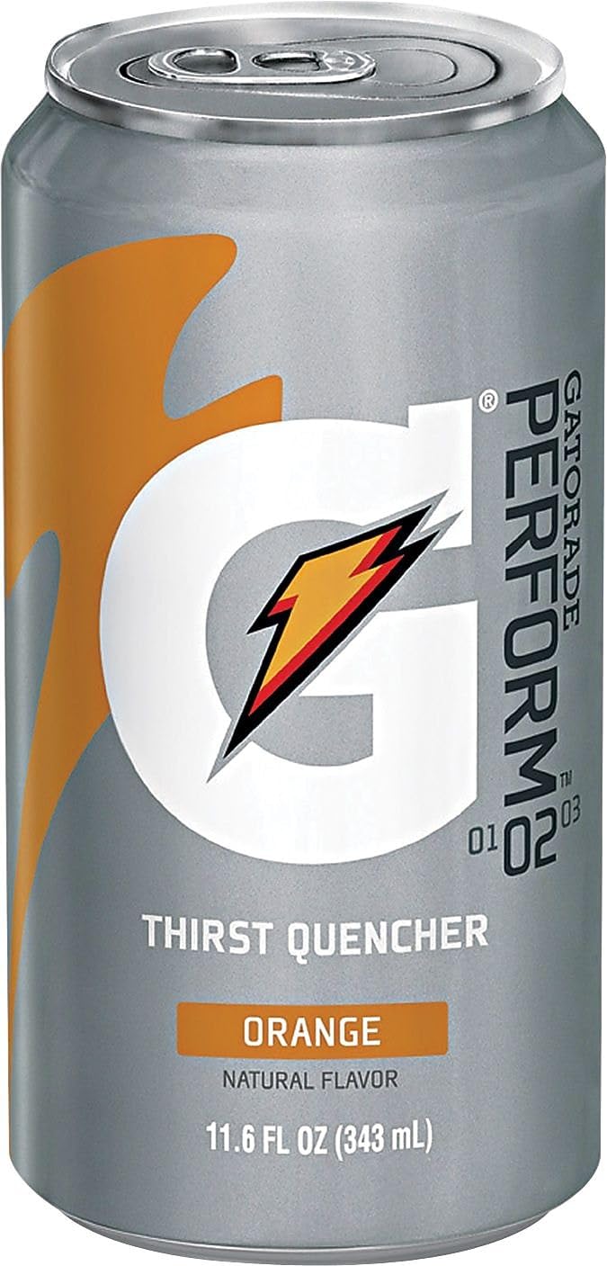 Gatorade Thirst Quencher, 24 Count, 11.6 oz Cans, Orange, 278.4 Fl Oz (Pack of 24)