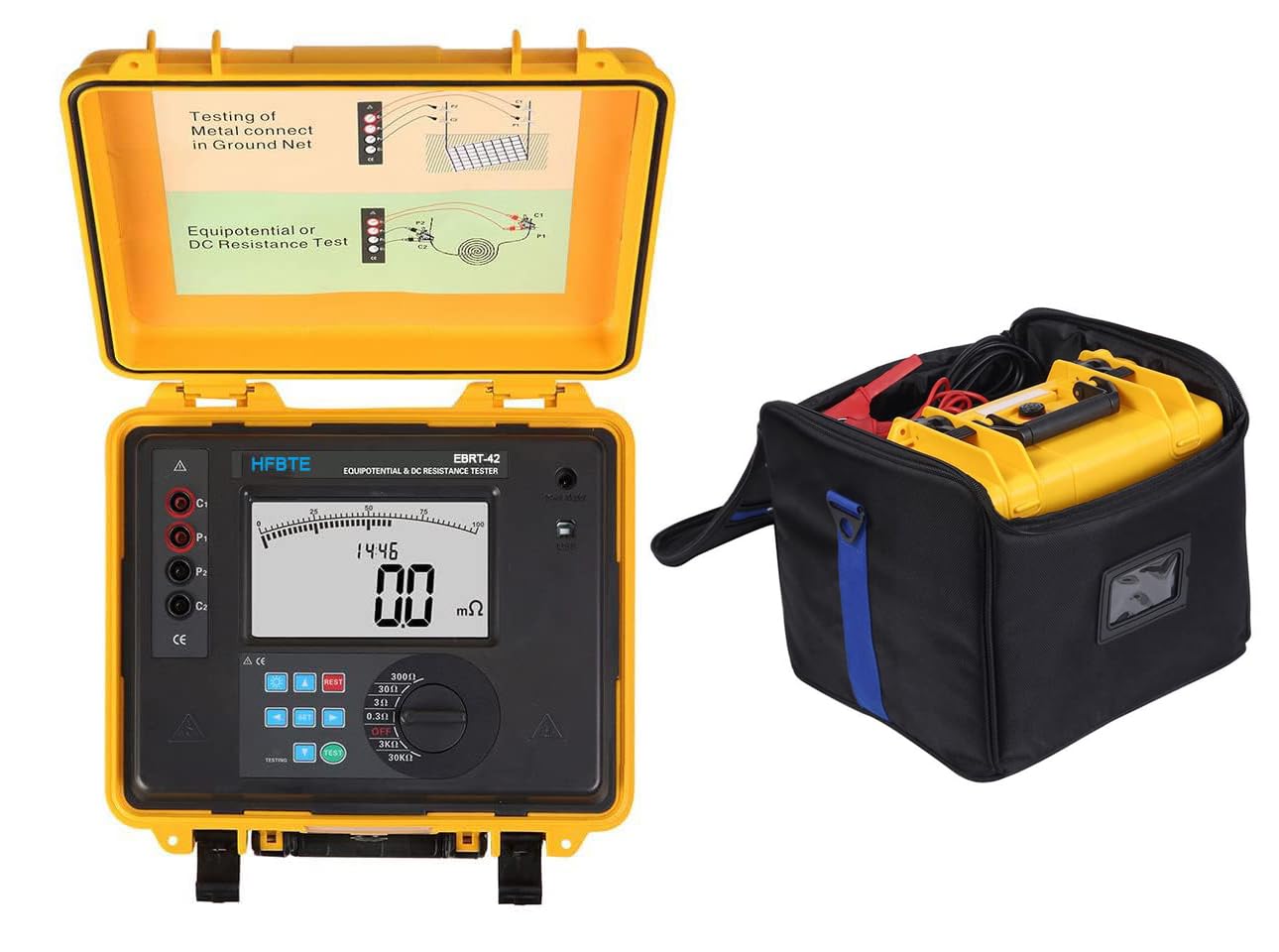 Intelligent Equipotential Connection Reistance Tester for Measuring Equipotential Bounding Resistance Between Metal Components&Equipotential Bounding Resistance Between Grounding Grid&Grounding Pole