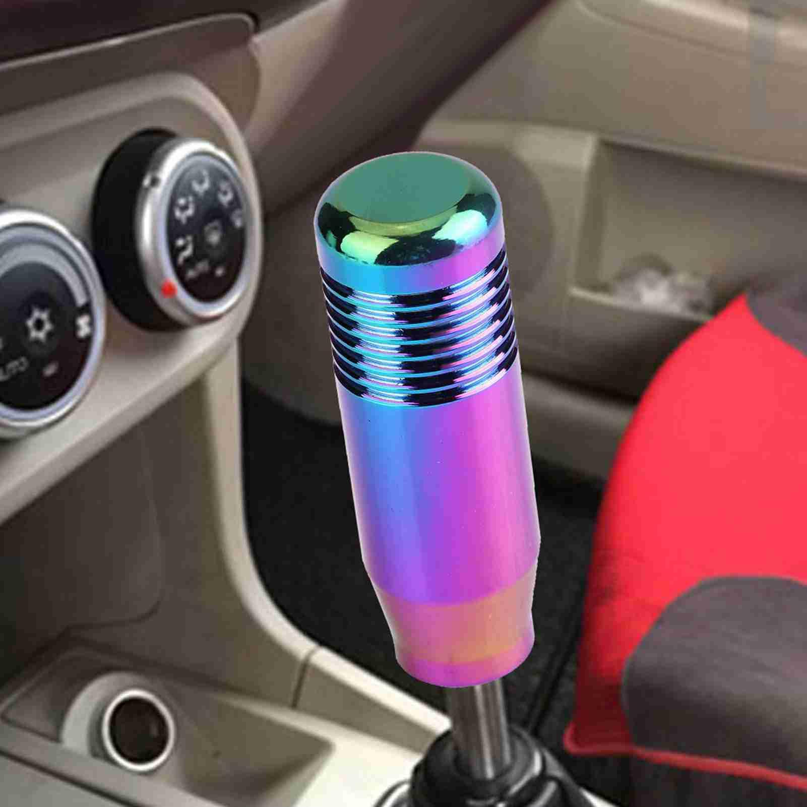 Manopola Cambio Auto In Alluminio - Diametro 8.5cm | 3 Adattatori Inclusi | Per Cambio Manuale | Colore Titanio - Foto 6