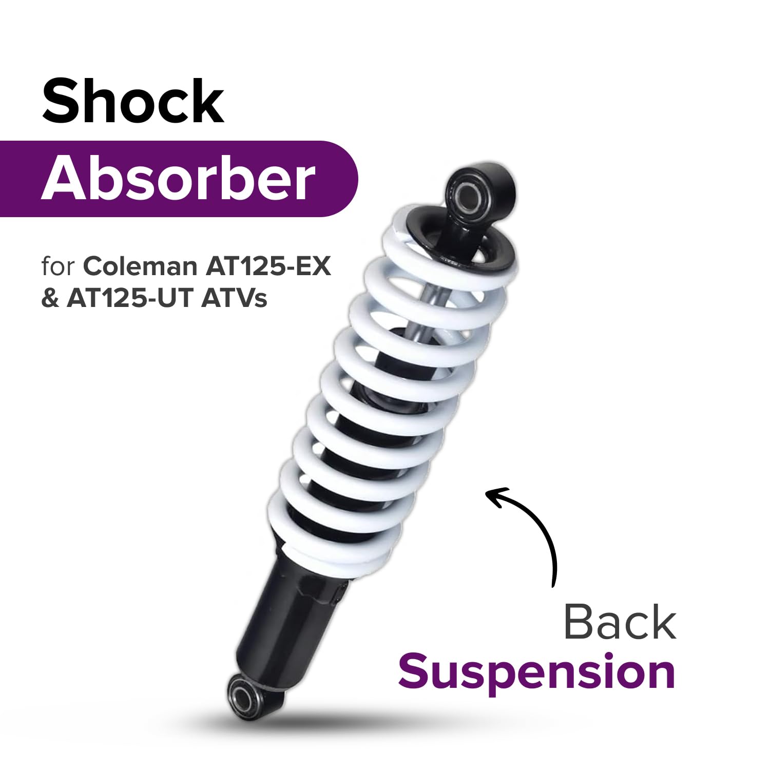 AlveyTech Rear Shock Absorber for Coleman AT125-EX & AT125-UT ATVs