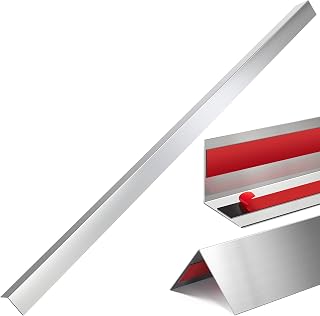 Therwen 10 Pieces Stainless Steel Corner Guards 48" Metal Wall Corner Protector Guard Protection (2 x 2 x 48 Inch)