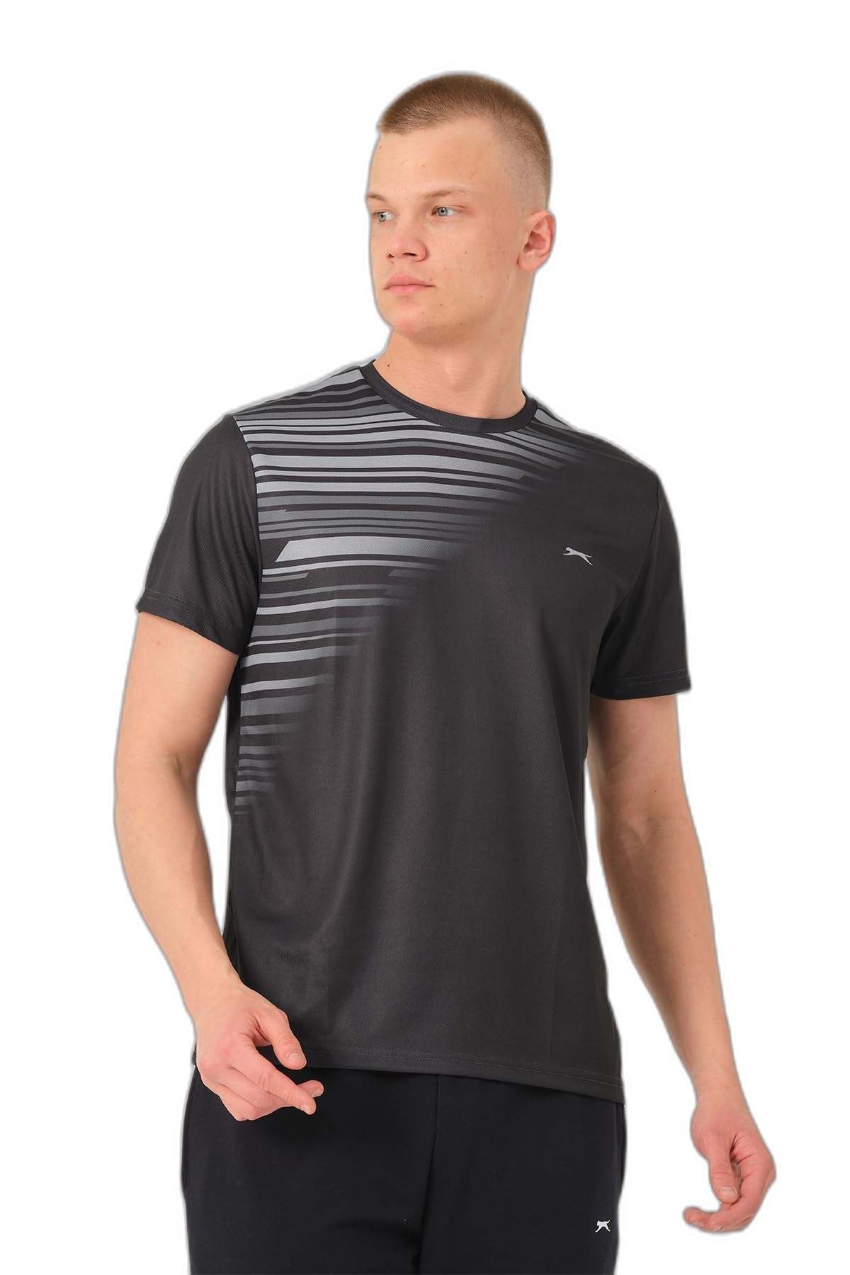 Slazenger RAVEN Erkek Siyah Tişört