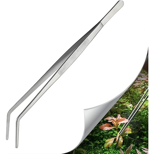 Aquarium Aquascaping Tools Curved Tweezers 27CM