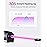 Wavytalk 3/8 Inch Small Curling Iron Wand for Short & Long Hair, Ceramic Barrel with Adjustable Temperature, Heat Resistant Glove Included (Rose Pink)