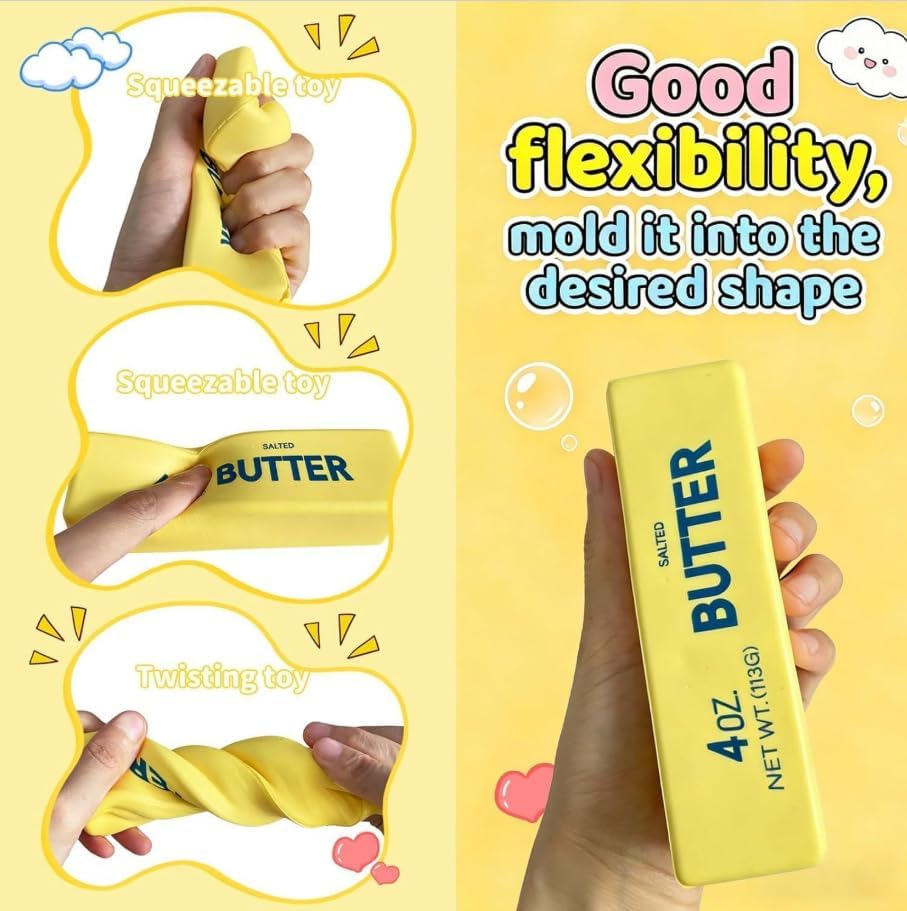 Slow Rising Squishy Butter Squeeze Toys Pack, 1pc image 2