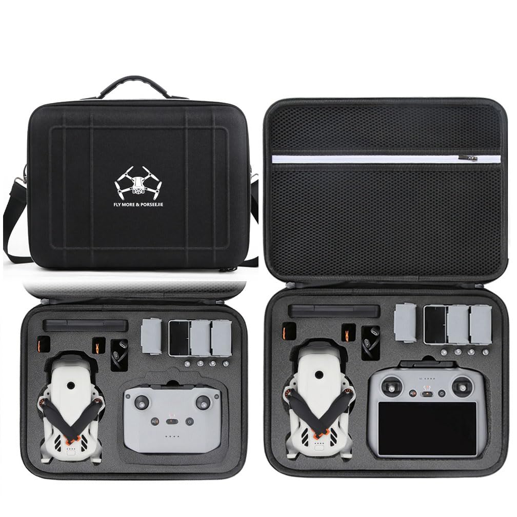 Lito X1 Custodia da trasporto, custodia rigida portatile per DJI Lito X1 Fly More Combo, telecomando RC2 o RCN3, batteria e accessori per cavi, Nero , Custodia