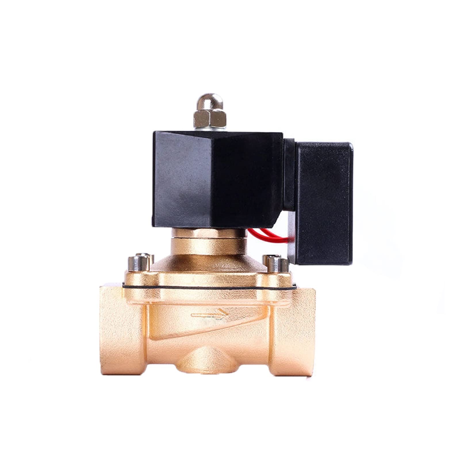 TREDSWQCV 1" Normally Closed Brass Solenoid Valve 24 hours Working Non Hot 24V 12V 220V 110V(G-110VAC-NBR-SEAL)