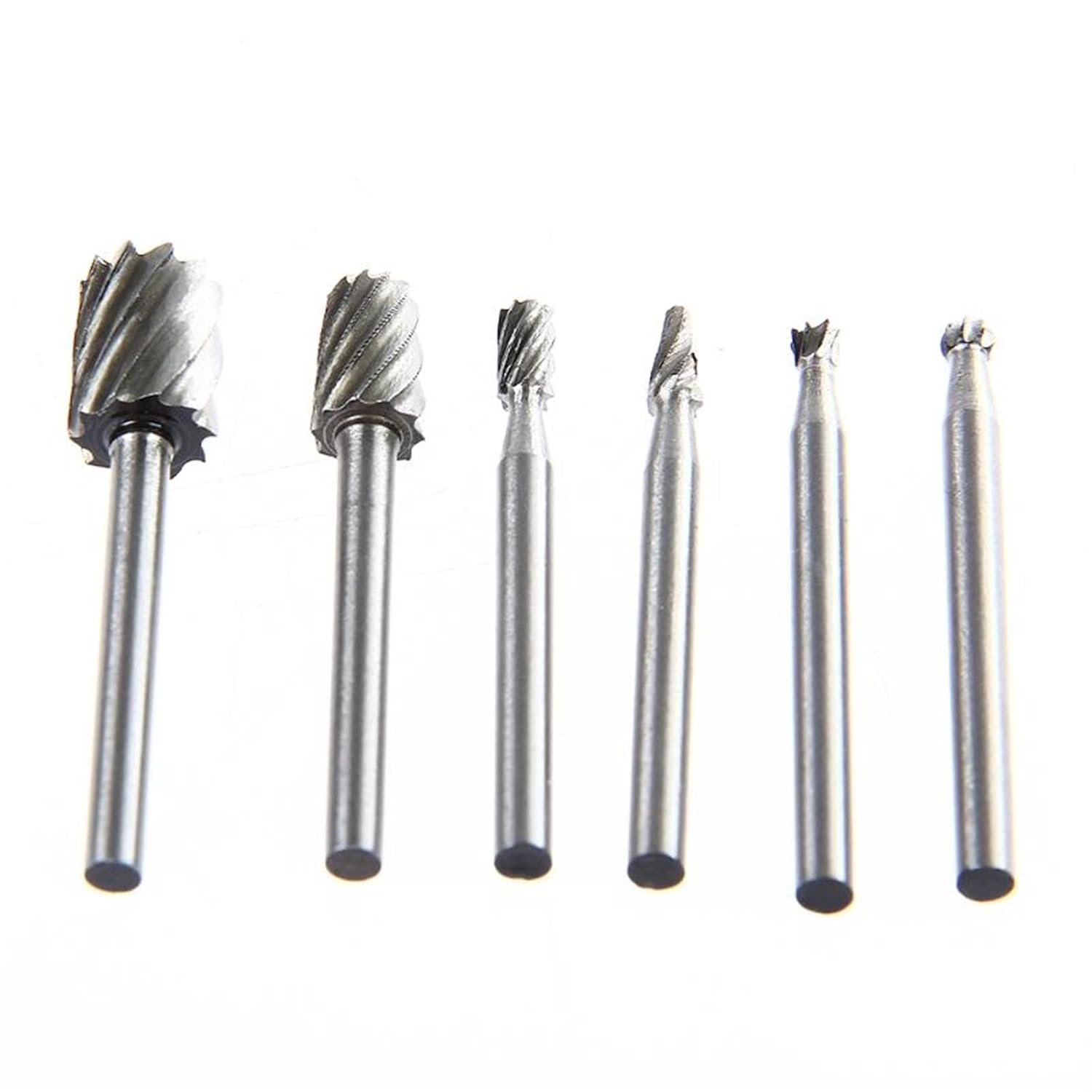 6pcs Rotary Tools HSS Mini Drill Bit Set Cutting Routing Router Grinding Bits Milling Cutters for Wood Carving Cut Tools
