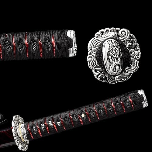 Miniatura 6 de 10651095 high Carbon Steel,Handmade Heat Tempered Full Hand Forged Traditional Samurai Sword,Japanese Katana Sword Real Authentic,Full