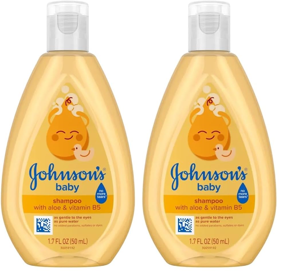 Image of Johnson's Baby Shampoo with Gentle Tear Free Formula, Travel Size, 1.7 Fl Oz (Pack of 2)