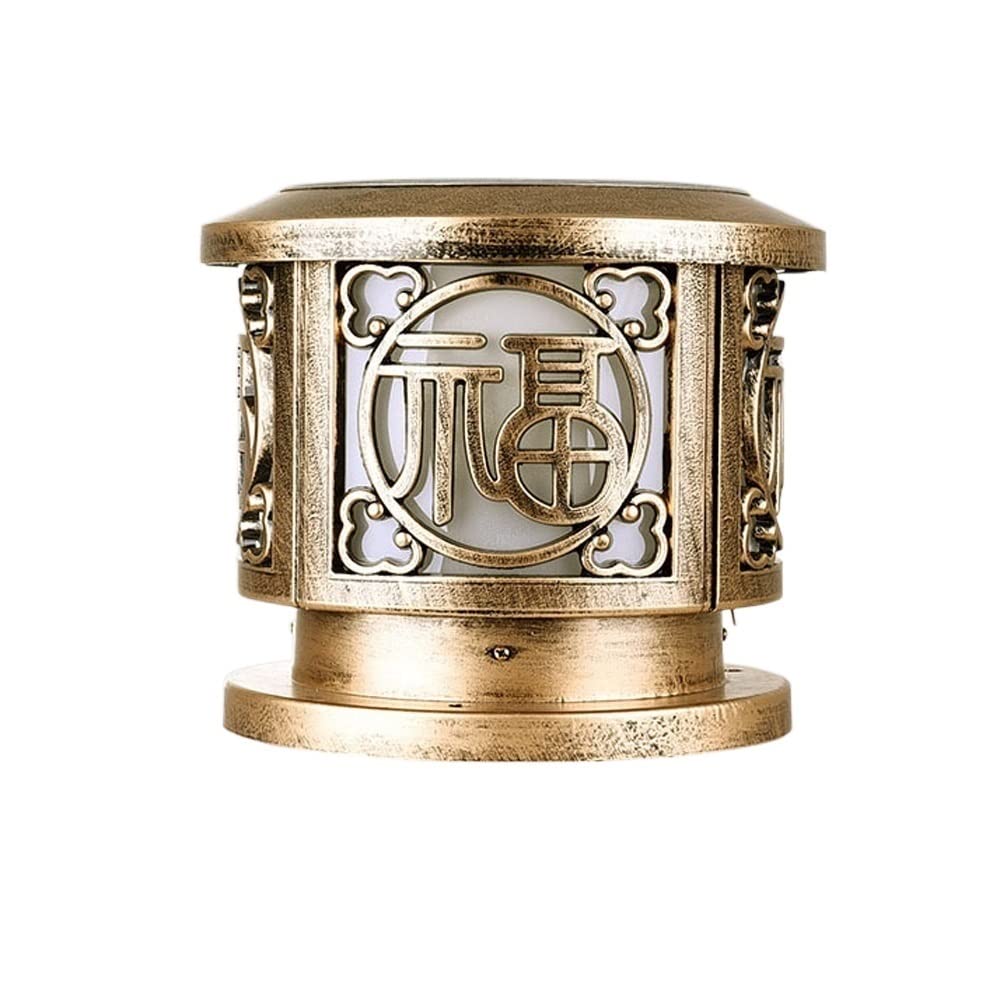 Lampe frontale vintage solaire haut de gamme imperméable pour façade de villa