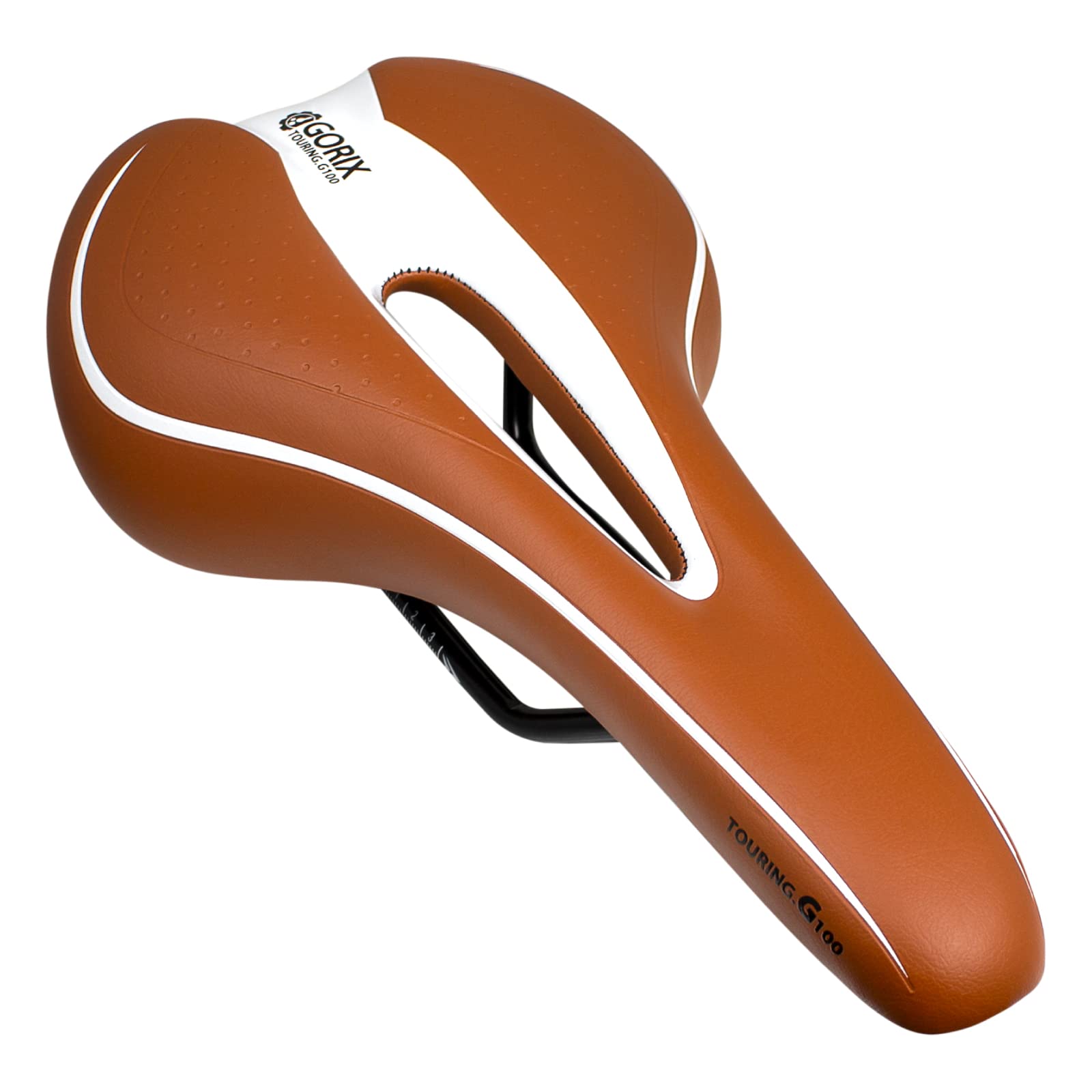 GORIX Bike Saddle Seat Comfortable Cushion with Rail Mountain Road Bicycle for Men and Women (GX-C19)
