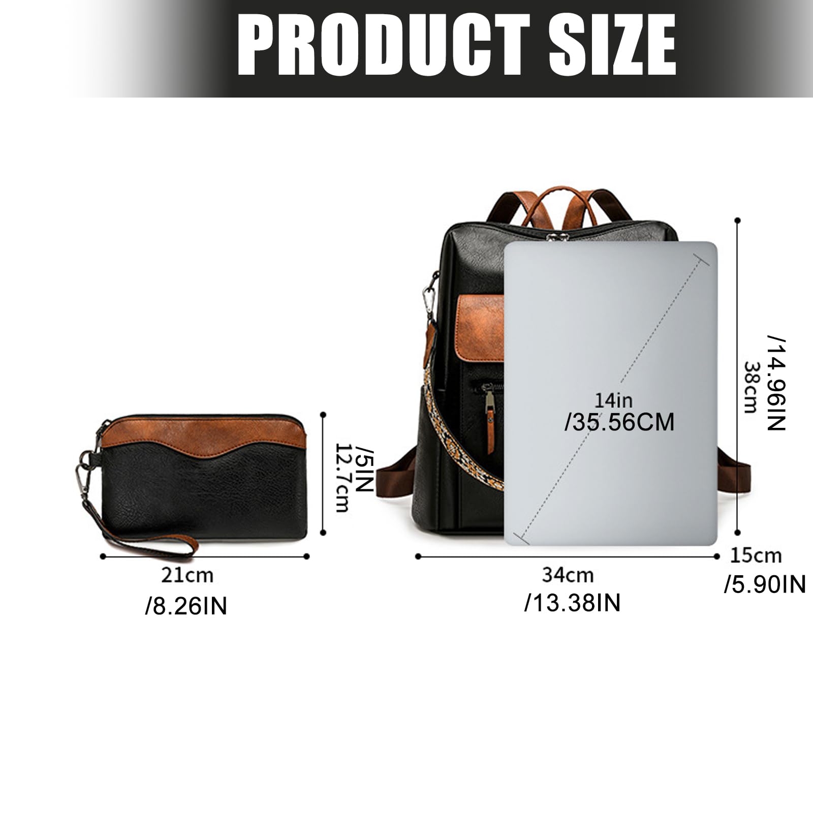 Mochilas Monedero Mujer, Impermeables Antirrobos Mochilas De, Mochila De Viaje Convertible Monedero Bolso De Hombro Bolso Diseño Convertible