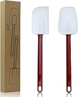 Vista 10 de Juego de 2 espátulas de silicona de 16.5 pulgadas, resistentes al calor, espátulas de goma de alta resistencia, juego de espátulas comerciales