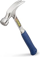 Vista 6 de ESTWING Martillo de encuadre, garra recta de 22 onzas con cara lisa y agarre de reducción de golpes - E3-22SR