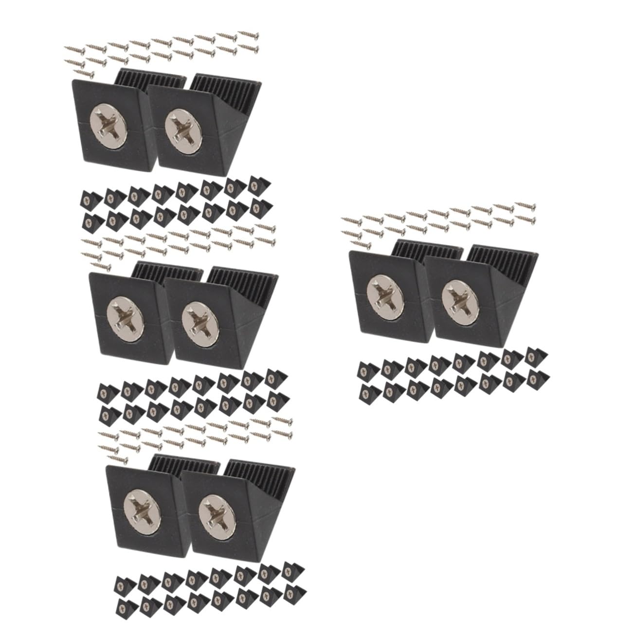 Cales pour réparation de équerres avec vis autotaraudeuses pour un maintien durable