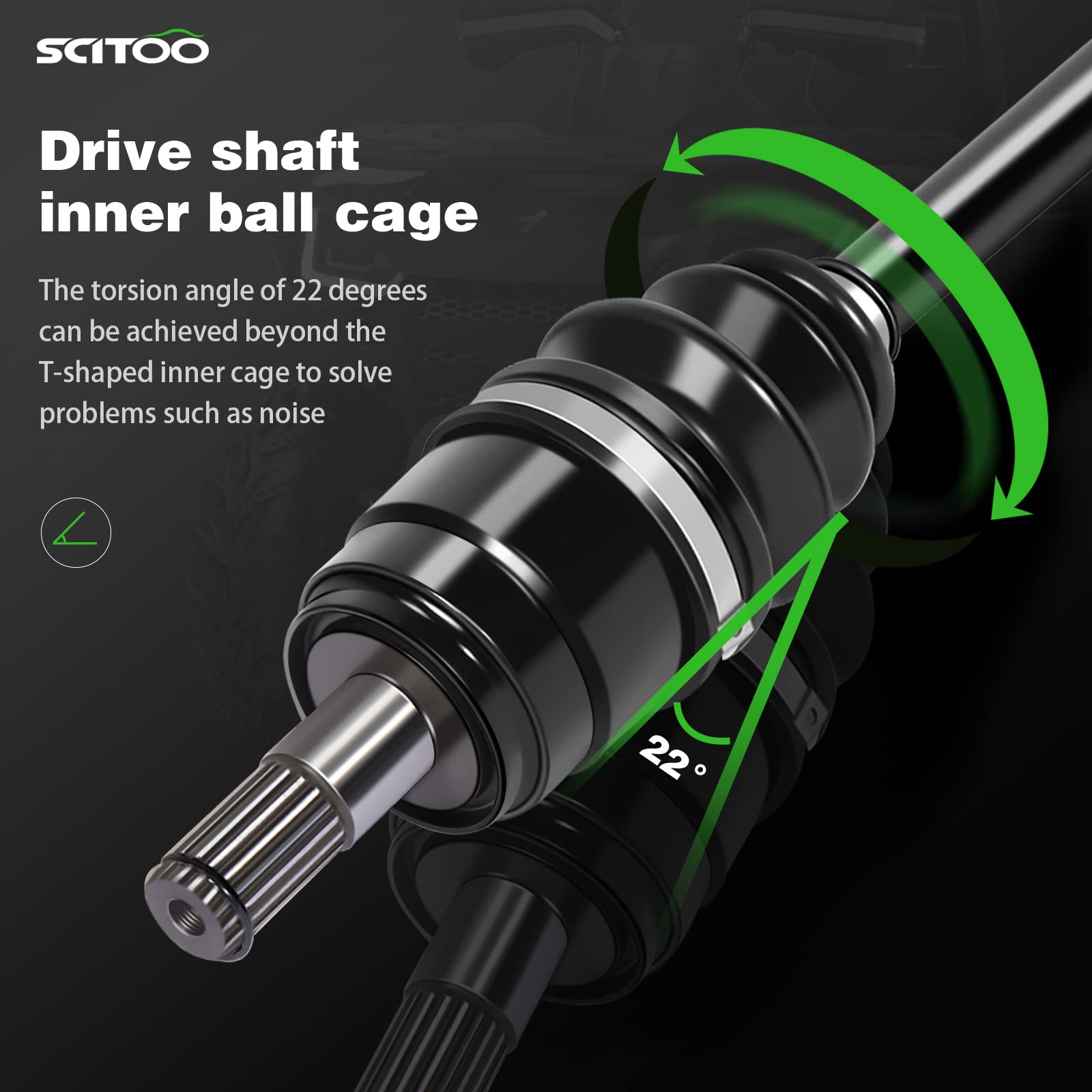 SCITOO CV Axle SCITOO Front CV Axle Shaft For 2009-2014 Honda