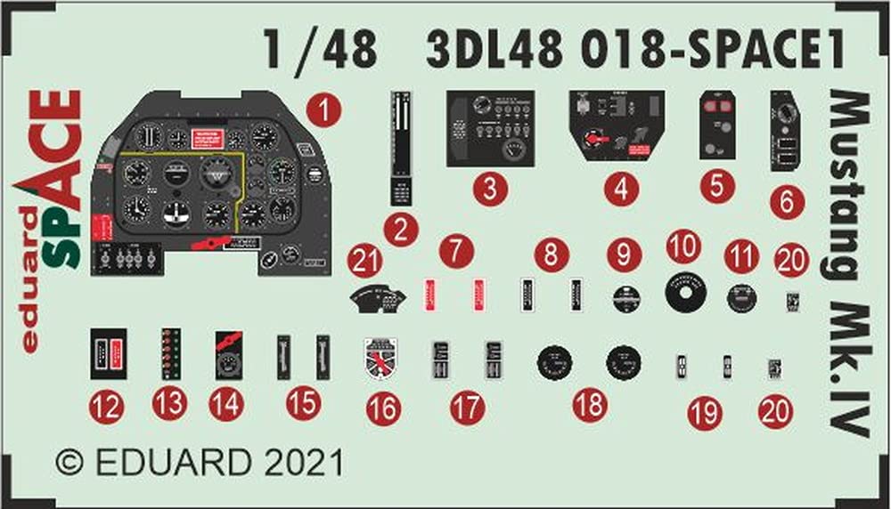 Eduard 1/48 Mustang MK.IV Space (for
