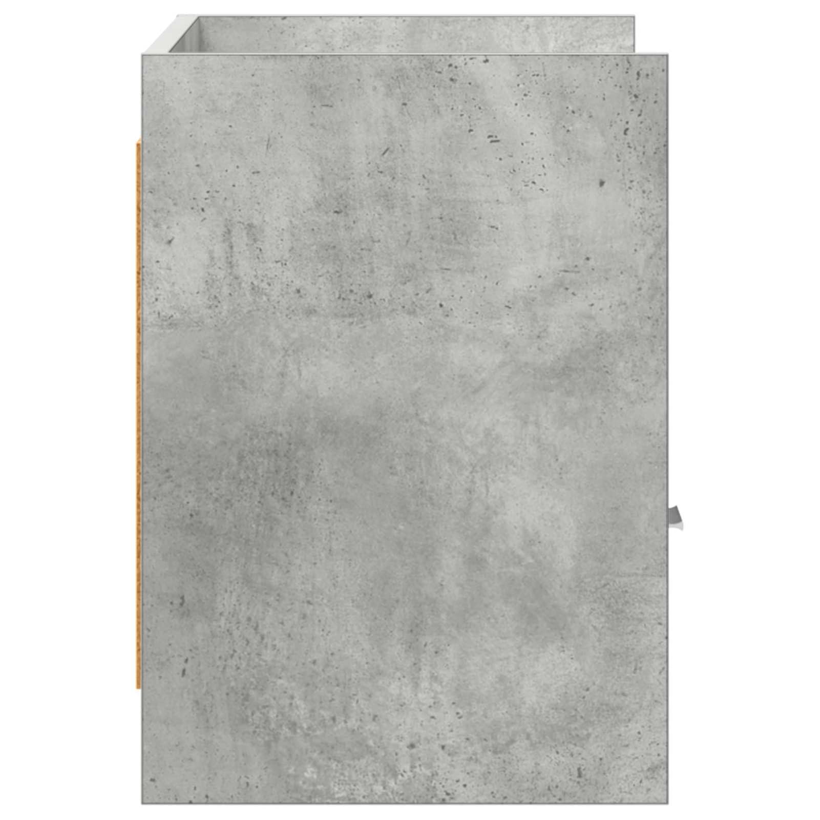 Gecheer TV-Schränk 71,5 x 33 x 47 cm Betongrau Holzwerkstoff, Moderne TV Lowboard Fernsehschrank für Home-Cinema Gamerzimmer Wohnungen Büro8011150